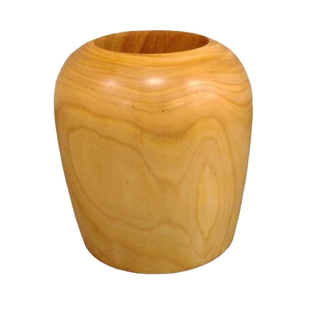 HANDCRAFTED HAND TURNED WOOD PEN & PENCIL HOLDER- "MOUNTAIN ASH" MARKING